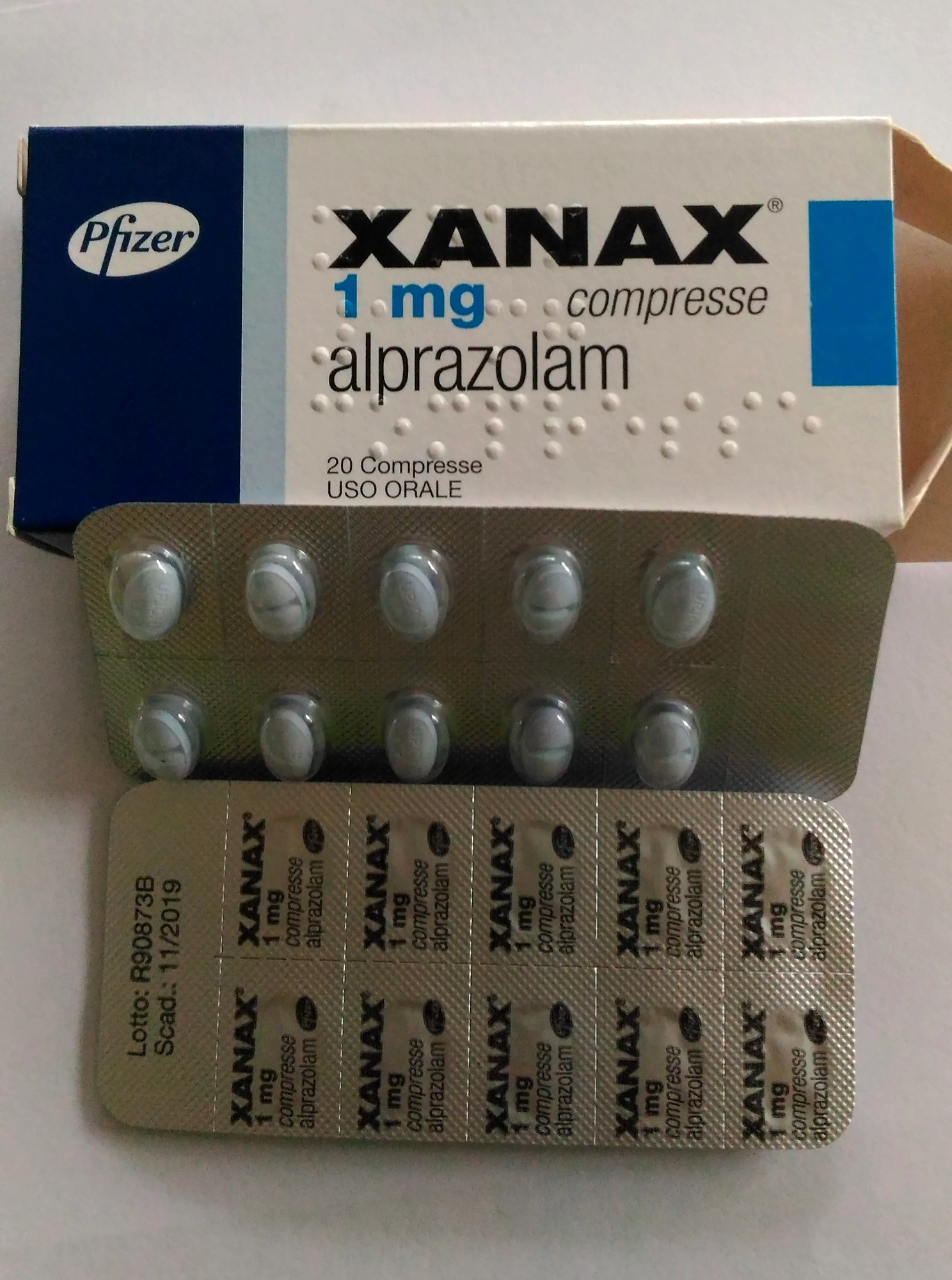 Xanax® (alprazolam)1mg 60pills